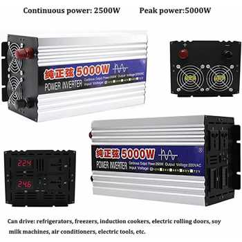 Gambar produk BEZAX Power Inverter Mobil Pure Sine Wave DC 60V to AC 220V 5000W - BZX02D