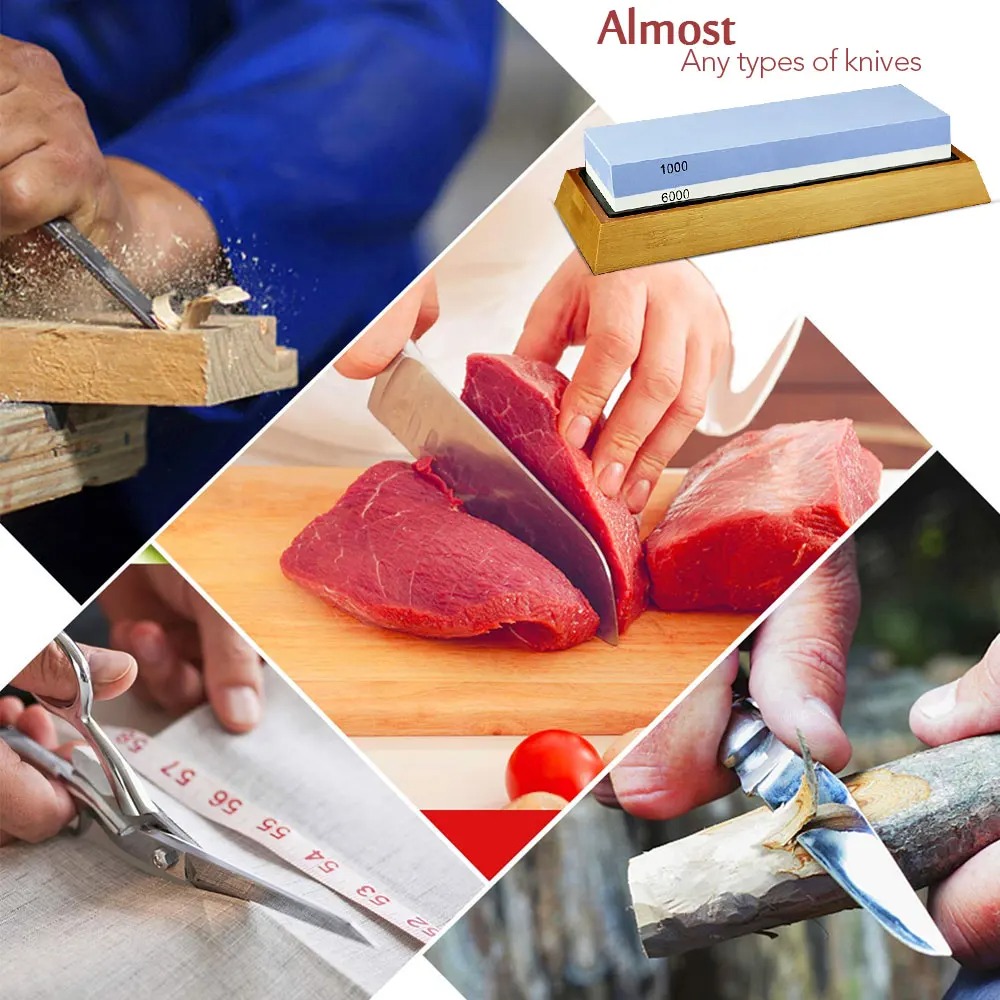 Gambar produk FENGLI Batu Pengasah Pisau Whetstone Knife Sharpener 3000/8000 - FX-830