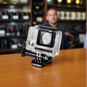 Gambar produk Dazzne Waterproof Flat Button Housing Case For GoPro Hero 4 - DZ-307