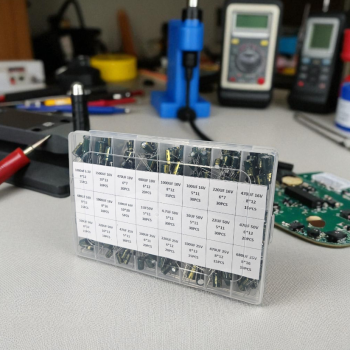 Gambar produk JCCON Set Kapasitor Elektrolit Electrolytic Capacitor 6.3V-50V 460 PCS - JC460
