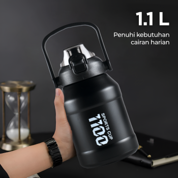 Gambar produk NARMEI Botol Minum Termos Air Panas Dingin Stainless Steel 316 1.1L - DDH316