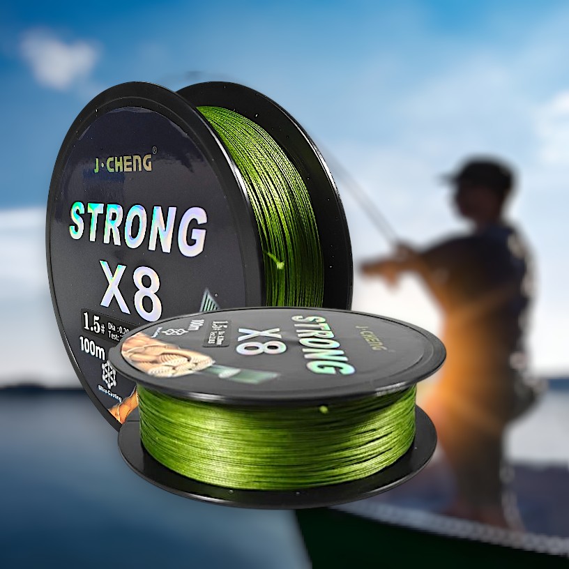 Gambar produk J-Cheng Senar Tali Pancing 8 Braided PE Fishing Line 100M 1.5 - JC4188