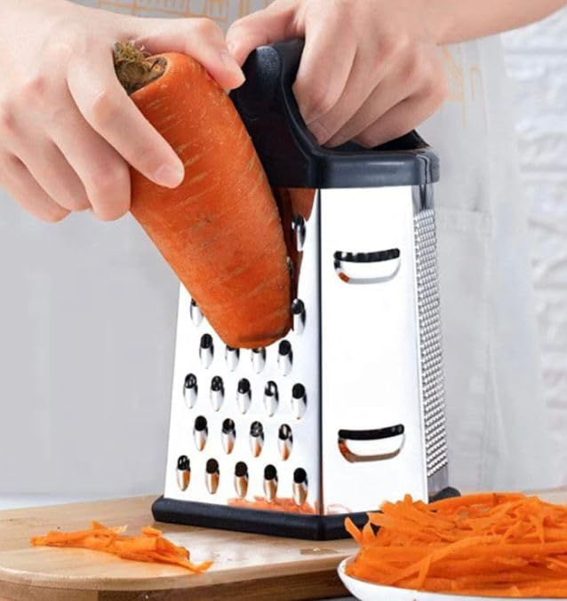 Gambar produk Slight Parutan Pengiris Sayur Serbaguna 6 Side Stainless Steel Grater - INU158