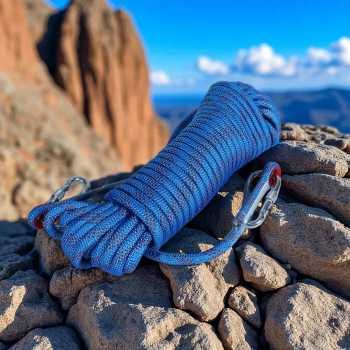Gambar produk TaffSPORT Tali Paracord Panjat Tebing Climbing Rope Steel Buckle 10mm Panjang 20M - 24KN