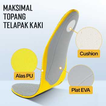 Gambar produk Insole Sepatu Alas Kaki Orthopedic 3D Premium Orthotics Flat Foot L