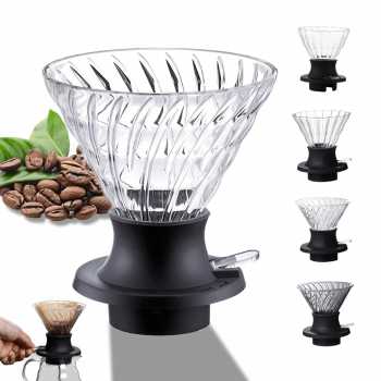 Gambar produk ANTM Filter Penyaring Kopi V60 Cone Coffee Dripper Valve Twirl - INU161