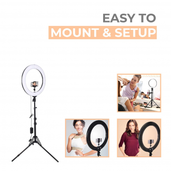 FMA Lampu Ring Light LED Three Color 2700-6500K 18 Inch with Remote - FM-36K