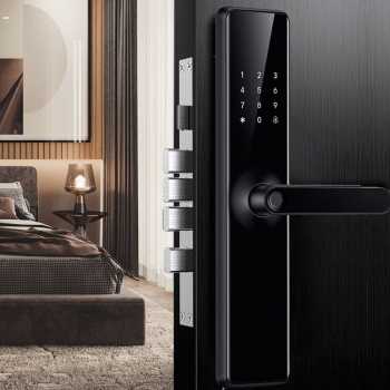 Benzi Smart Door Lock Fingerprint Password Card We Chat Mini Program - B21