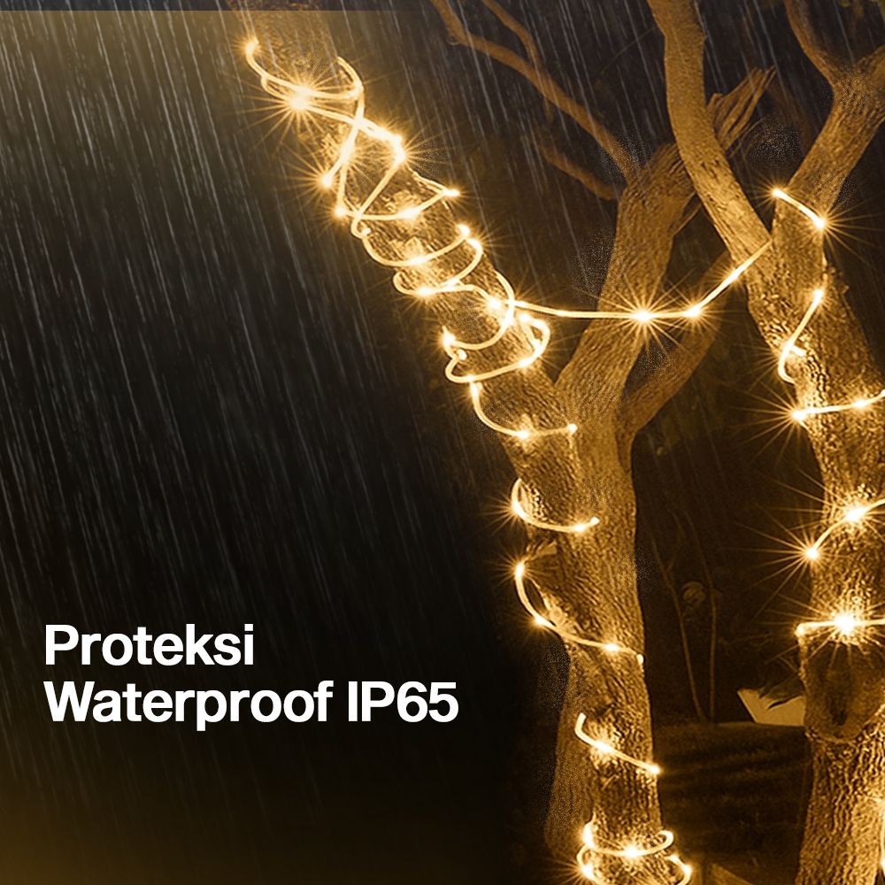 Gambar produk ANBLUB Lampu Hias String Lights Solar Power Waterproof 100 LED 12M - LISM-10