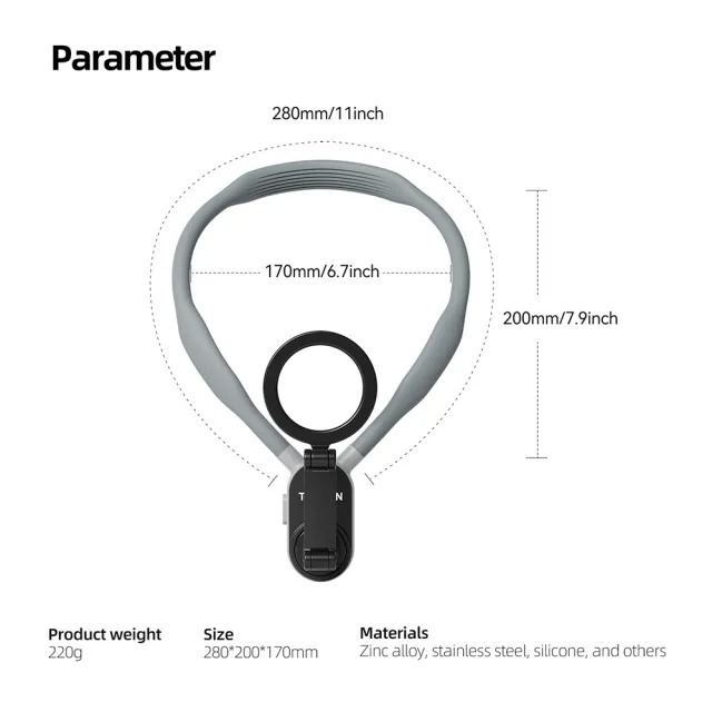Gambar produk TELESIN Strap Kalung Smartphone Magnetic Neck Holder Mount Magsafe - MNM-001-B