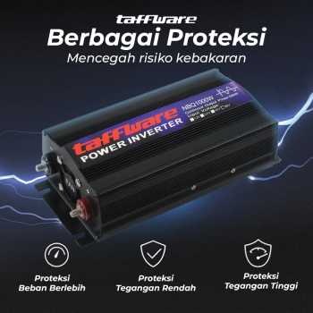 Gambar produk Taffware Power Inverter Mobil Pure Sine Wave DC 60V to AC 220V 1000W - NBQ1000W