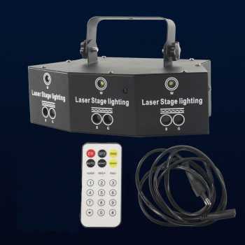Gambar produk LINYEE Lampu Proyektor Disco Sensor Suara RGBW DMX512 25W 8 Pattern - LIN912