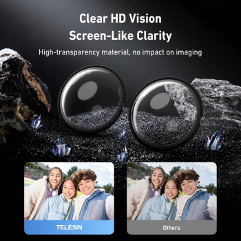 Gambar produk TELESIN Pelindung Lensa Dual Lens Protection Set for Insta360 X5 - S5-FLT-39-TIS