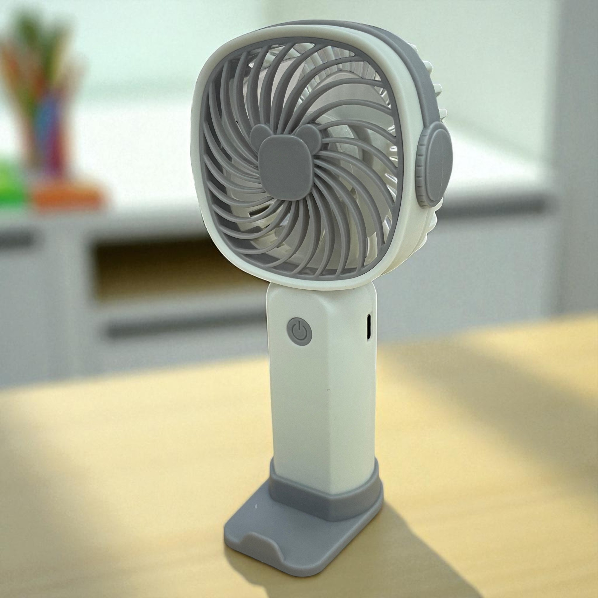 Gambar produk RecabLeght Kipas Angin Mini Portable Handheld Fan Multifunctional - KLW-F8