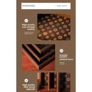 Gambar produk TORAI Nampan Kayu Elegan Serbaguna Wooden Rectangular Tray Small - T032