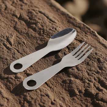 Gambar produk SunnyOutdoor Sendok Garpu Pisau Lipat Multitools Stainless Steel - SV4