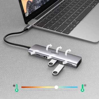 Gambar produk UGREEN USB Hub Type C 5in1 USB Type C USB 3.0 4K HDMI PD 100W - CM136