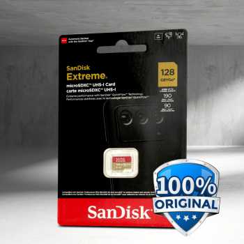 Gambar produk SanDisk Extreme microSDXC V30 A2 U3 128GB-SDSQXAA-128G