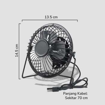 Gambar produk SANHUAI Kipas Angin Meja Portable Desk Table Fan USB 5.3 Inch 2.5W - A18