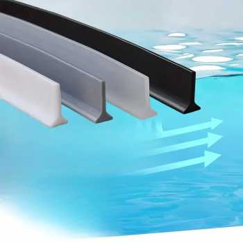 Gambar produk ALHOMEW Penahan Air Kamar Mandi WC Water Stopper Silikon Strip 2M - AHW58