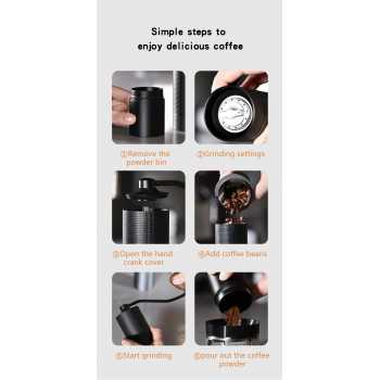 Gambar produk IZL Alat Penggiling Kopi Manual Seven Angle Grinding Coffee CNC - 8058