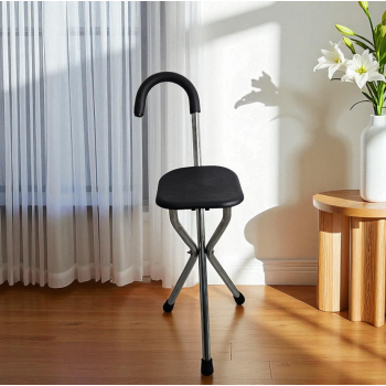 Gambar produk GAIWANZI Tongkat Jalan Kursi Lipat 2in1 Foldable Cane Chair Portable - GZD05