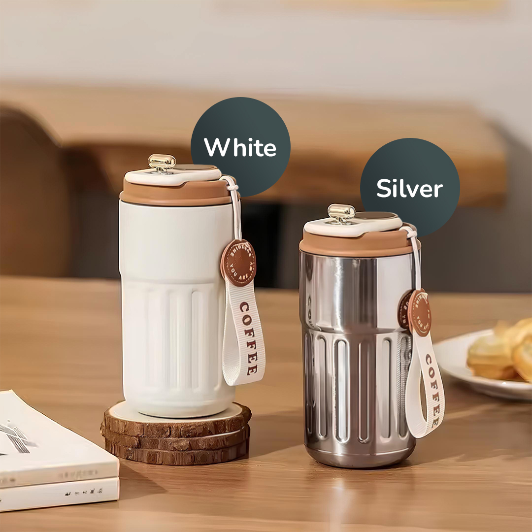 Gambar produk Muloo Botol Minum Tumbler Smart Display Stainless Steel 400ml - M45