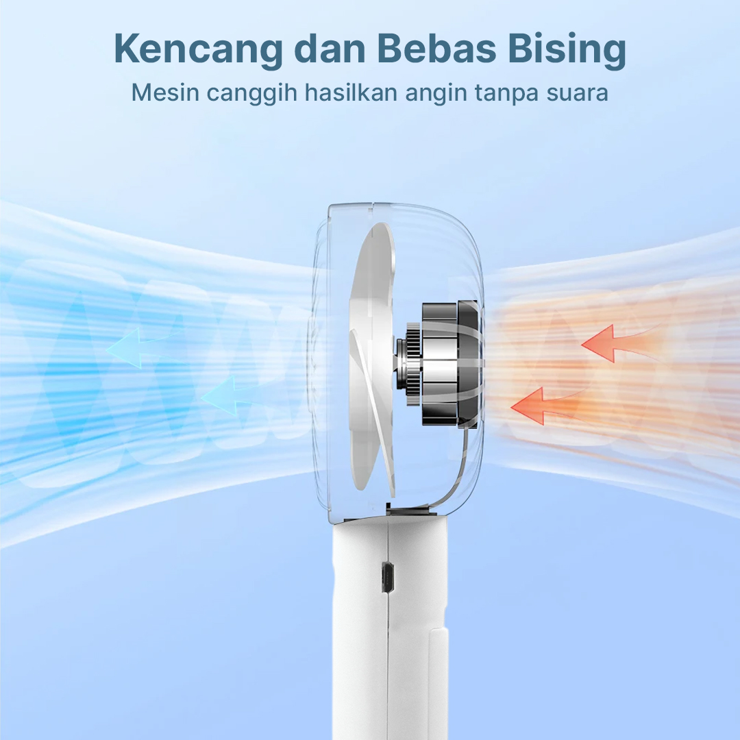 Gambar produk LivingSmart Kipas Angin Portable Genggam USB Mini Cooling Fan 1200mAh - SS-2