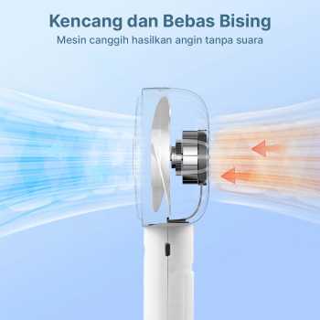 Gambar produk LivingSmart Kipas Angin Portable Genggam USB Mini Cooling Fan 1200mAh - SS-2