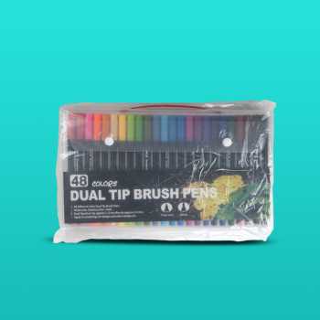 Gambar produk Kolorowy Spidol Double Head Drawing Pen Fine Art Watercolor Set 48 Color - MKB