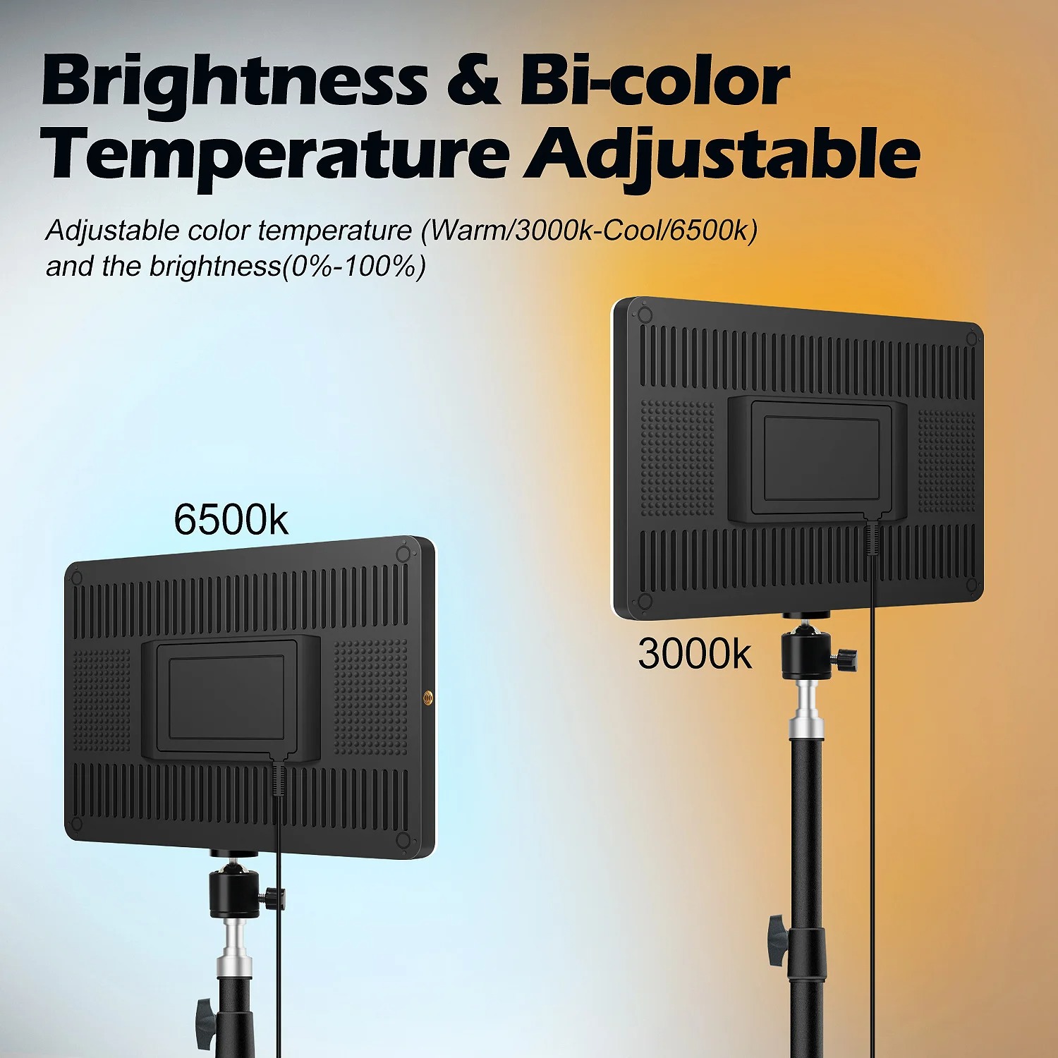 Gambar produk BTFOOR Lampu Studio Fill Light Dimmable 3in1 Frameless 6 Inch 1.6M - BT6