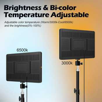 Gambar produk BTFOOR Lampu Studio Fill Light Dimmable 3in1 Frameless 6 Inch 1.6M - BT6