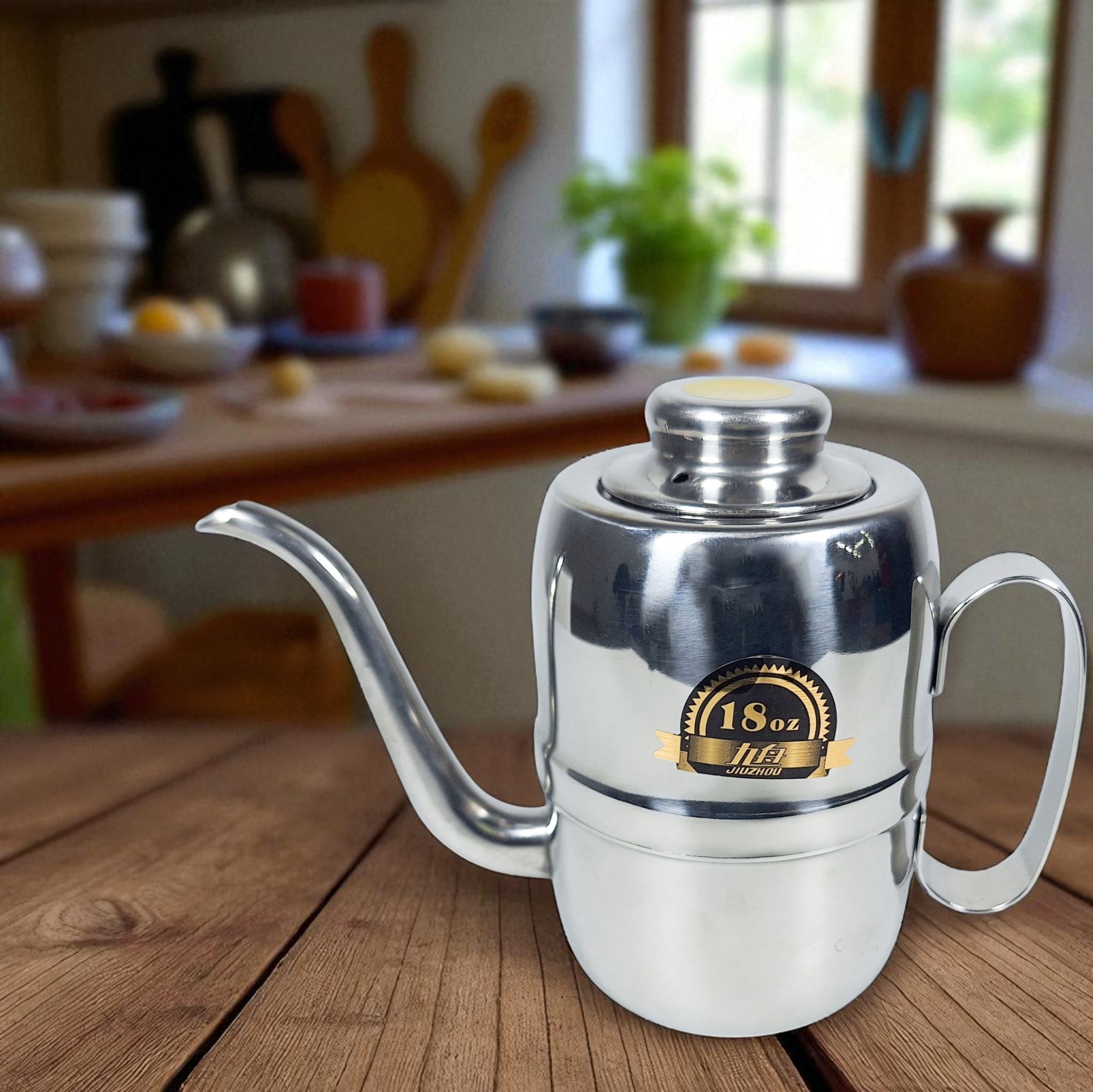 Gambar produk JIUZHOU Teko Minyak Serbaguna Multifunction Cooking Oil Pot 500ml - SSO14