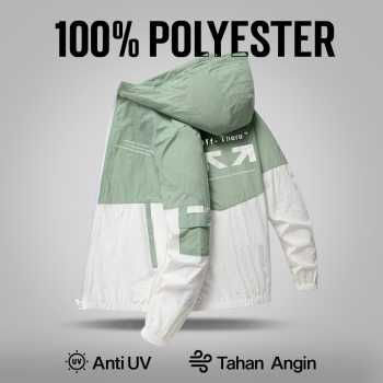 Gambar produk MOMO Jaket Running Anti UV Windbreaker Korean Style Polyester XXL - MM067