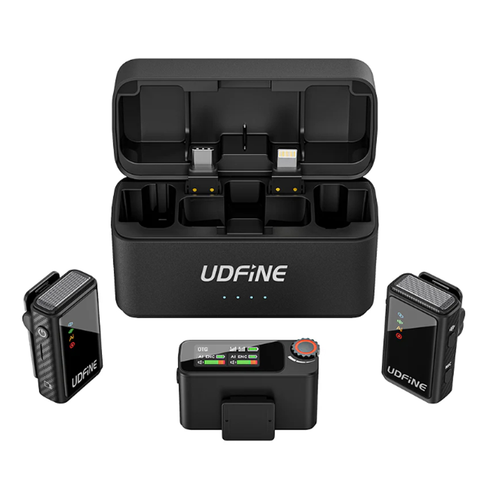 Gambar produk Udfine Mikrofon Wireless Lavalier Microphone Type C Lightning 2.4G - Udfine Mic Ultra