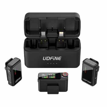 Gambar produk Udfine Mikrofon Wireless Lavalier Microphone Type C Lightning 2.4G - Udfine Mic Ultra