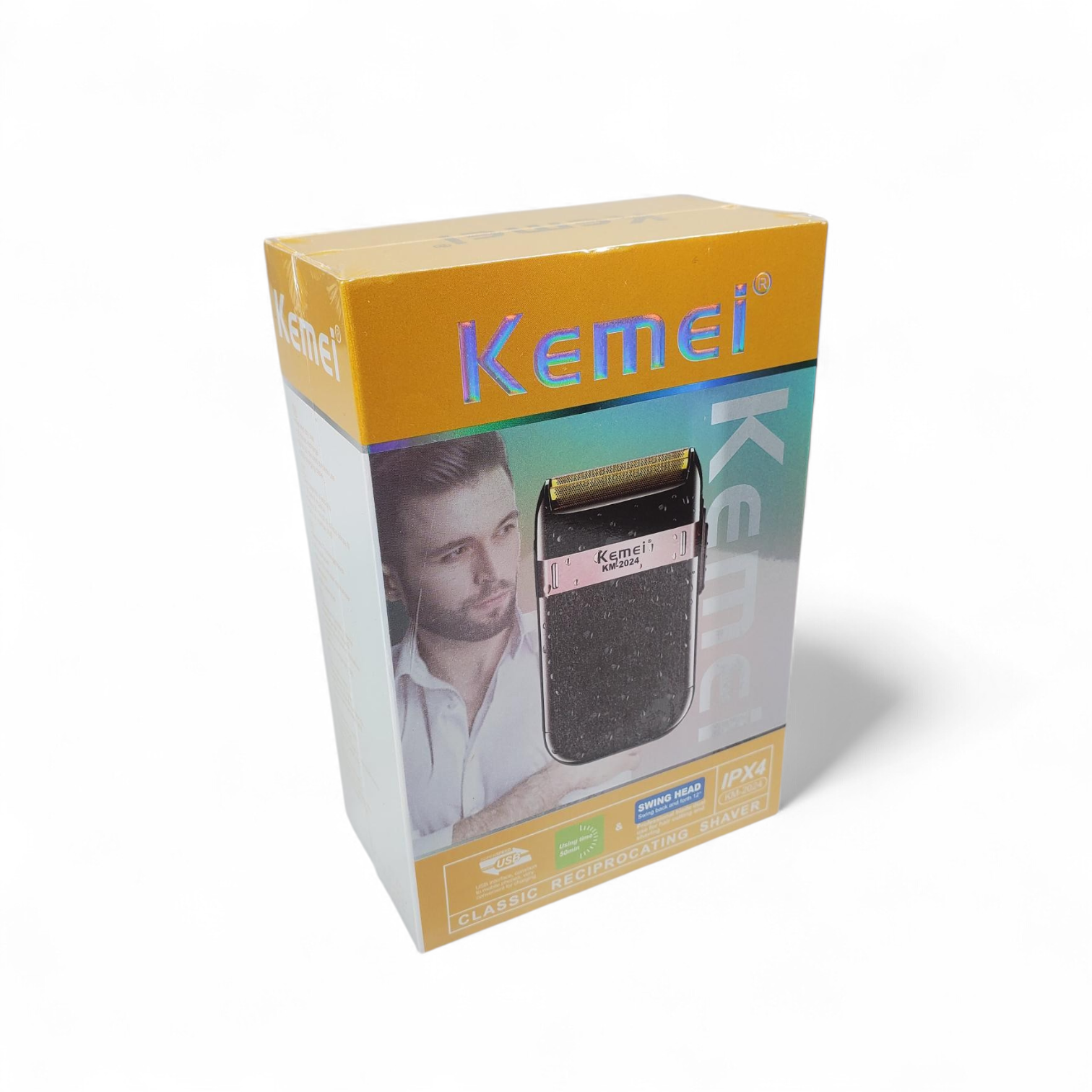 Kemei Alat Cukur Kumis Elektrik Shaver Trimmer Waterproof IPX4 1200mAh - KM-2024 Gambar produk Kemei Alat Cukur Kumis Elektrik Shaver Trimmer Waterproof IPX4 1200mAh - KM-2024