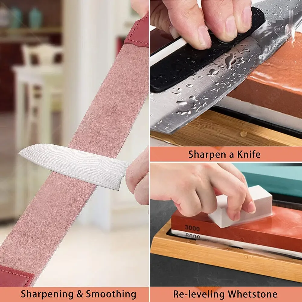 Gambar produk Chefic Batu Pengasah Pisau White Corundum Knife Sharpener 1000/3000 - CF813