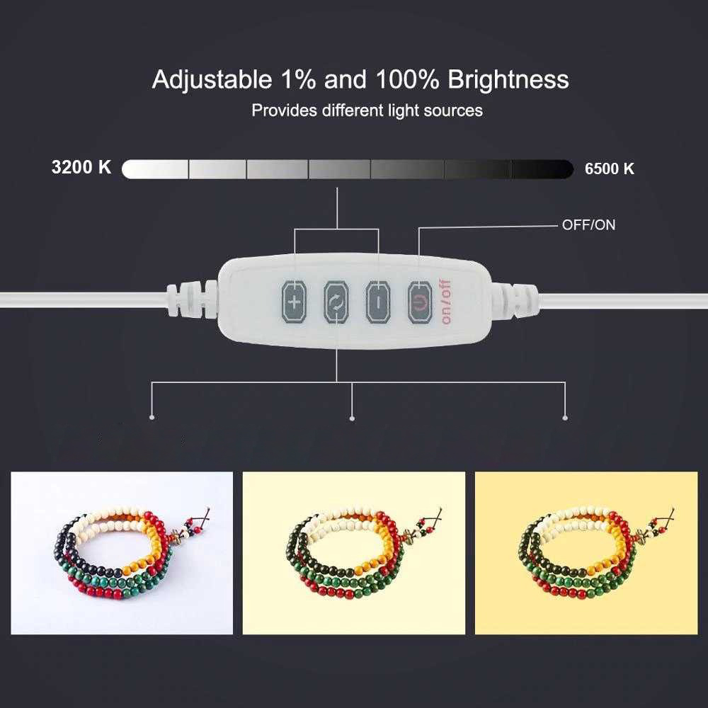 Gambar produk PULUZ Studio Photobox Lampu Ring Light LED 3in1 Color 6 Backdrop 10W 30x30cm - PU5023