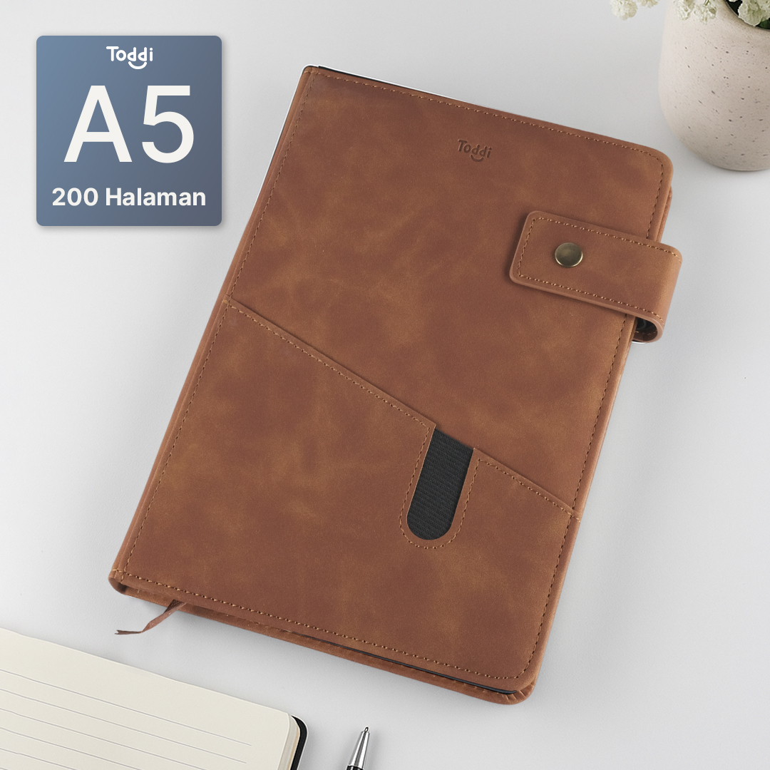 Gambar produk Toddi Buku Jurnal Hardcover Notebook Diary 80 GSM 200 Halaman A5 - TD157