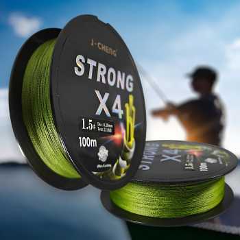J-Cheng Senar Tali Pancing 4 Braided PE Fishing Line 100M - JC4180