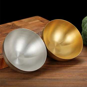 Gambar produk ALRY Mangkuk Mie Salad Stainless Steel Korean Style Noodle Soup Bowl 20cm - ZX-304