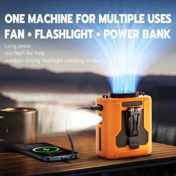 Gambar produk MIRIBI Kipas Angin Pinggang Portable Waist Fan 5 Speed 6000mAh - M600