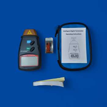 Gambar produk TaffSTUDIO Digital Laser Photo Tachometer LCD 2.5-99999 RPM - DT-2234C+
