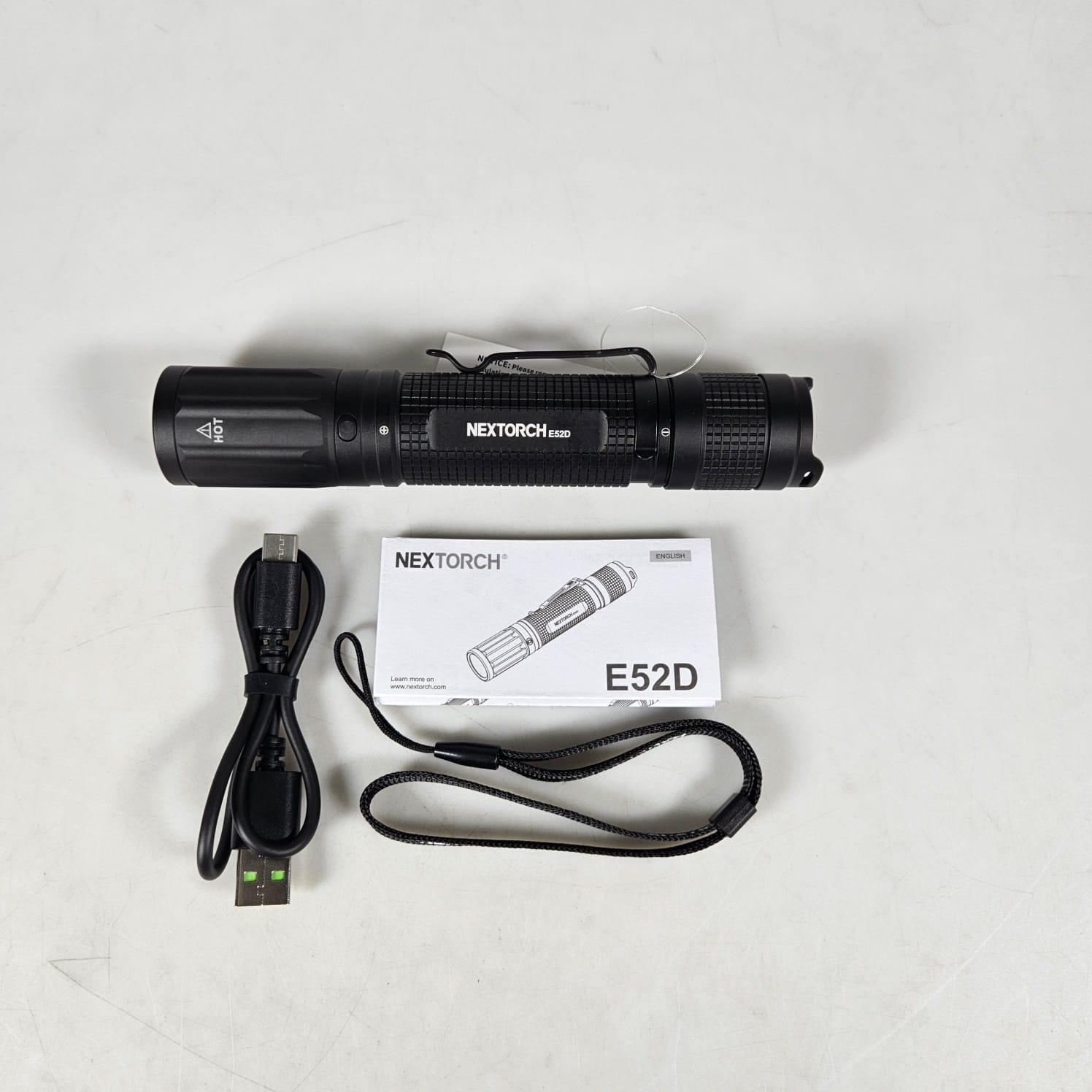 Gambar produk NEXTORCH Lampu Senter LED Mini Bright Tactical USB Type C 3700Lumens - E52D