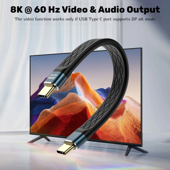 Gambar produk FMA Kabel USB Type C Data Cable Thunderbolt 4/3/PD240W 40Gbps 8K 13cm - FM-U48K