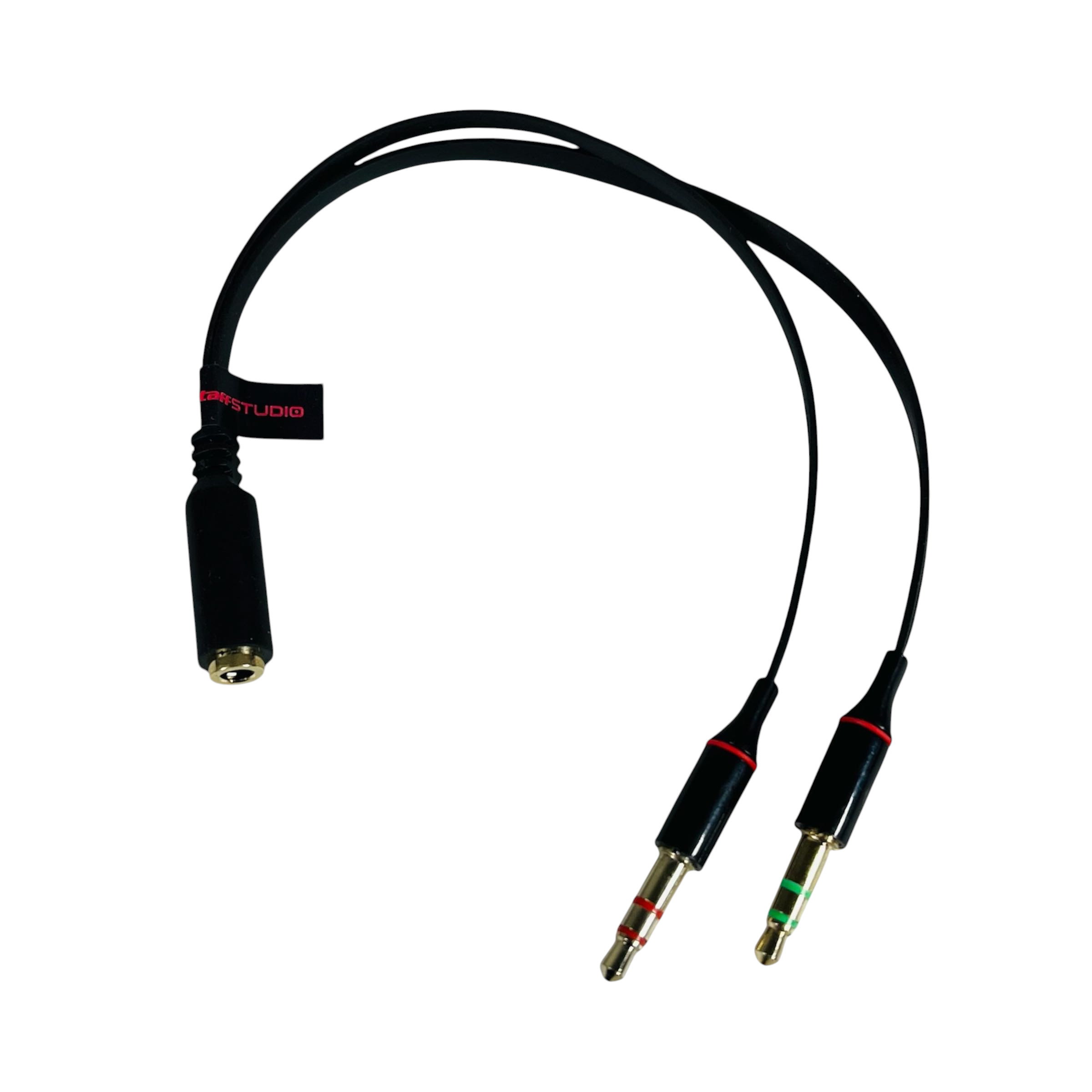 Gambar produk TaffSTUDIO Splitter Audio Jack Female ke Dual 3.5mm Male (Mic+Hear) - L43