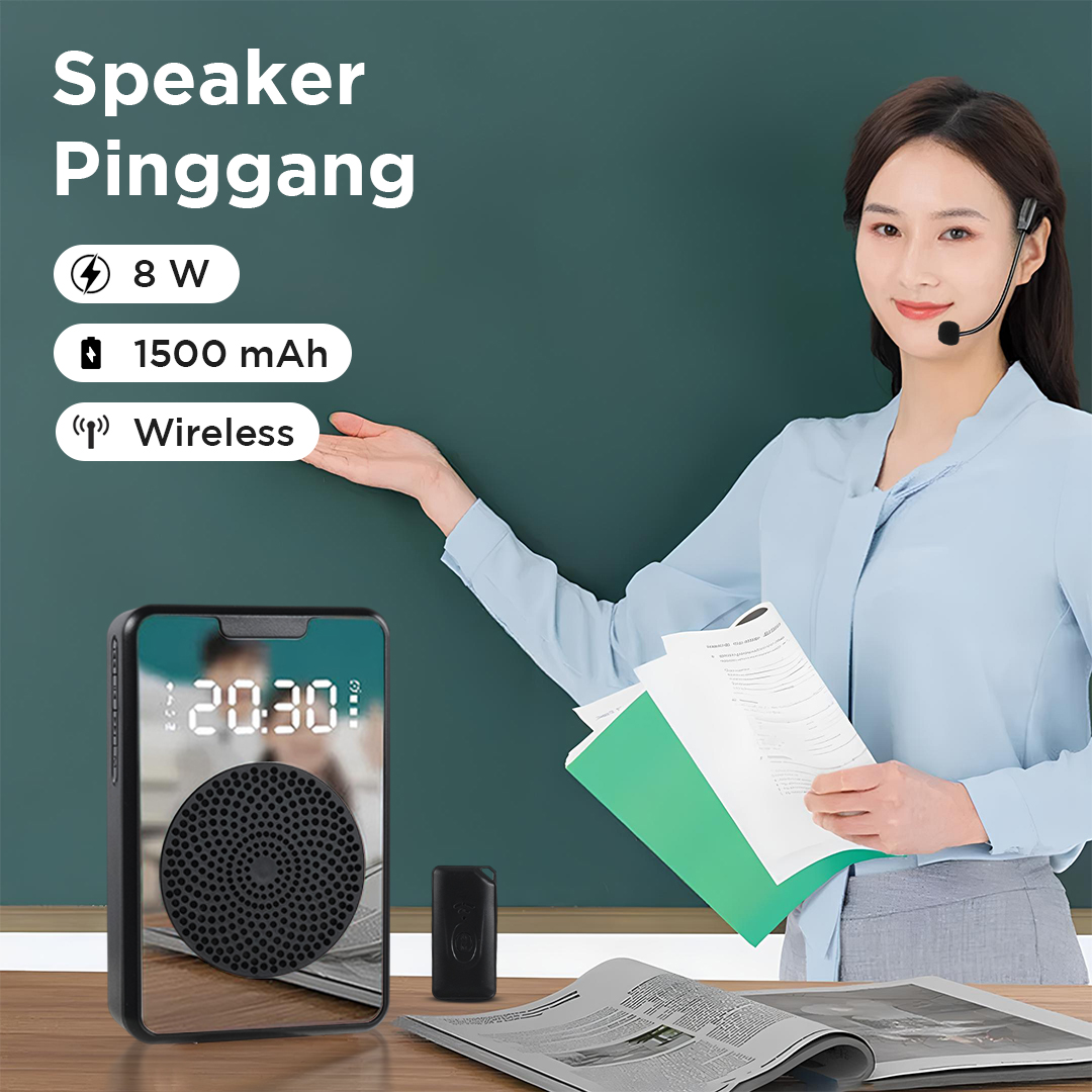 Gambar produk Marway Speaker Pinggang Bluetooth Voice Amplifier LED Wireless - H3