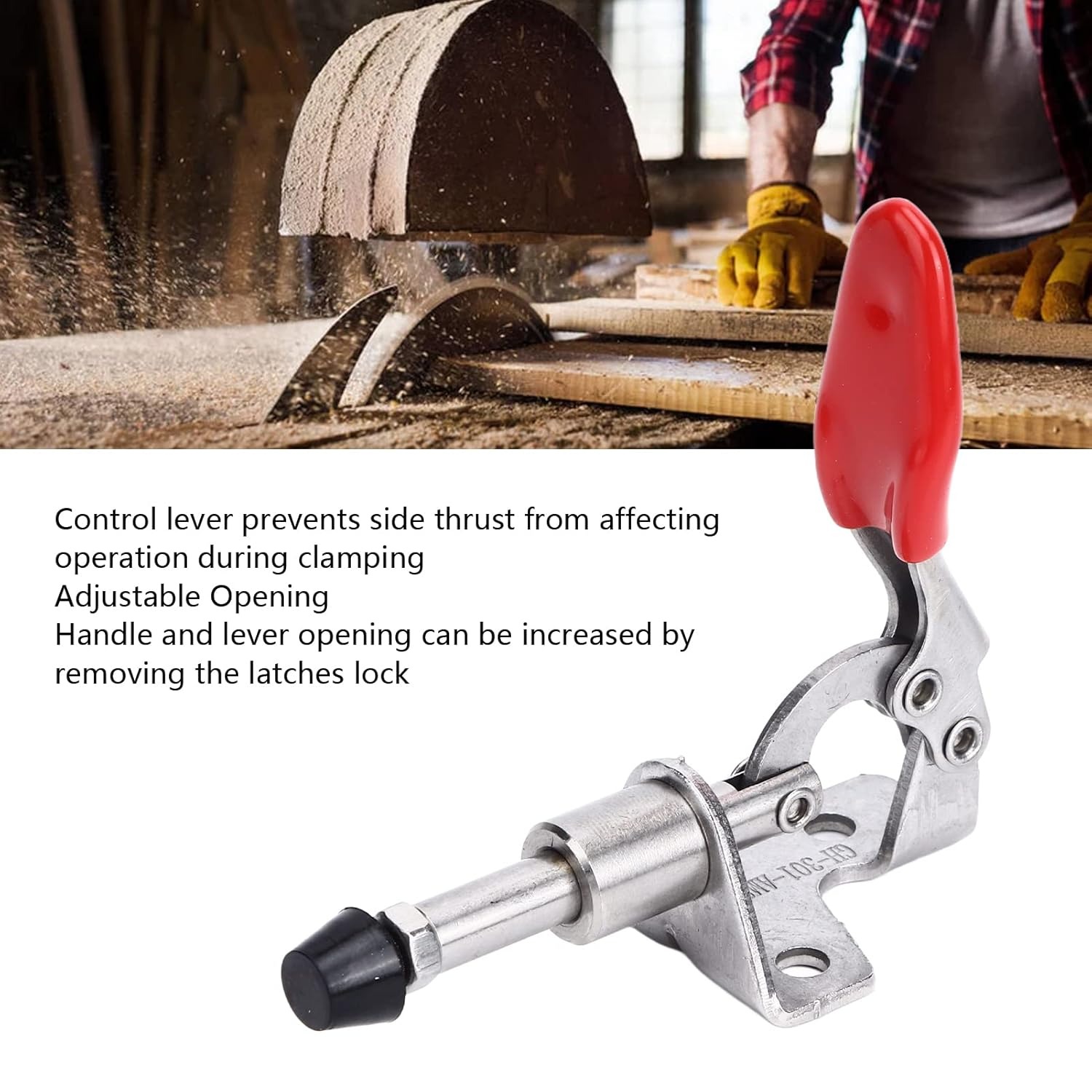 Gambar produk DA LI SHI Penjepit Kayu Heavy Duty Quick Release Push Pull 1 PCS - GH-301