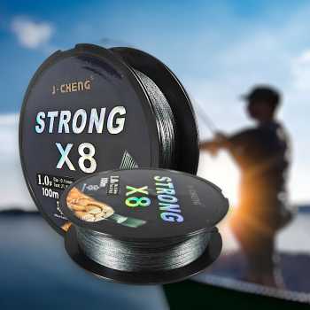 J-Cheng Senar Tali Pancing 8 Braided PE Fishing Line 100M - JC4188